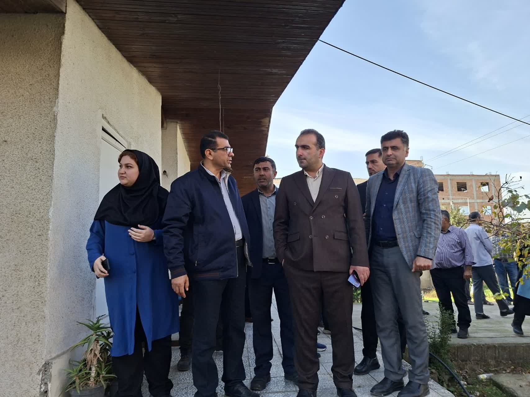 بازدید میدانی فرماندار میاندورود از حوزه ورزشی، بهداشت و درمان، کشاورزی، تعریض و آسفالت بادله 